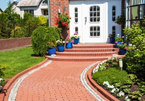 lawn and patio
