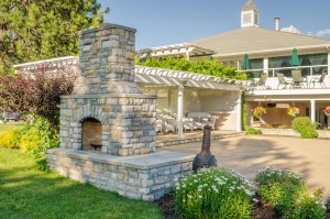 outdoor fireplace design